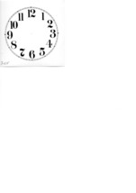 3- 1/4&quot; Diameter Clock Dial Face Cardstock ROMAN &amp; ARABIC - £3.35 GBP