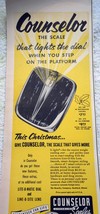 Counselor The Scale That Lights The Dial Print Advertisements Art 1950s - $8.99