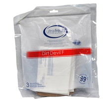 Ultra Fresh Vacuum Bags Designed to Fit Royal and Dirt Devil Style F Vac... - $3.95