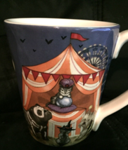 Pier 1  coffee cup dogs &amp; cats in costumes Halloween Ironstone - £10.15 GBP