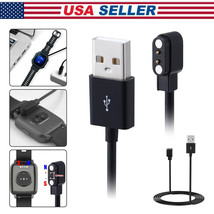 2-Pin Universal Usb Data Charging Cable Magnetic Charger For Smart Watch 2.84Mm - £9.84 GBP