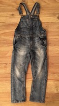 H&amp;M &amp;Denim Distressed Overalls Pants Medium Wash Girls Size 3-4Y - $22.00