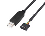 DTech FTDI USB to TTL Serial Adapter 3.3V Debug Cable 6 Pin Female Socke... - $33.99