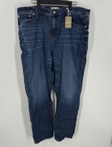 Madewell Women&#39;s Blue High Waisted Tall Slim Boyfriend Jeans Size 35 W - £44.84 GBP