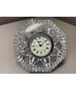 Waterford Quartz Crystal Lismore Diamond Clock Paperweight - £38.83 GBP