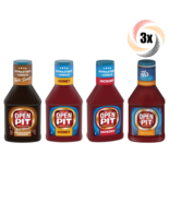 3x Bottles Open Pit Barbecue Sauce Variety Flavors 18oz ( Mix &amp; Match Fl... - $429.84 MXN