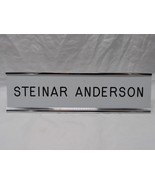 Steinar Anderson Illinois Desk Name Plate 8&quot; X 2&quot; - $108.65 CAD