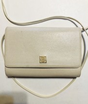 Givenchy Small Leather Ivory Crossbody Bag - £85.65 GBP