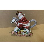 Herman Dodge &amp; Son Santa On The Horse Christmas Holiday Vintage Teapot - £66.17 GBP
