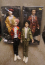 Mattel BTS Bangtan Boys Prestige Doll Size 11&quot; lot of 4 figures 2 in box - £25.59 GBP