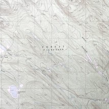 Map Forest Maine New Brunswick 1988 Topographic Geo Survey 1:24000 27x22&quot; TOPO4 - £35.82 GBP