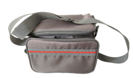 Small Insulated Shoulder Stap Lunch Bag Gray 9X6 1/2X6 - £11.09 GBP