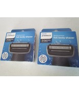 Set of 2 Philips Norelco Bodygroom Replacement Head Foil Body Shaver BG2000 New - $34.95