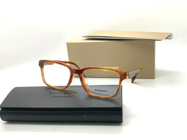 Burberry Eyeglasses B 2308F 3823 Havana W B Sig 53-18-145MM Italy Nib - £85.26 GBP