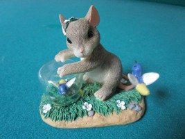 Charming Tails By Fitz &amp; Floyd Figurine &quot;Catching Fireflies&quot; Inspirational - £16.27 GBP