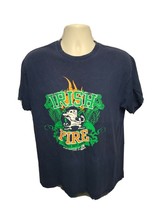 Fighting Irish Fire Courage Duty Honor Adult Large Blue TShirt - £14.24 GBP