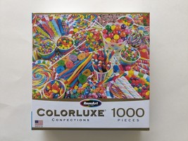 Colorluxe Confections Candy Sugar Puzzle RoseArt 1000 pc 26&quot; x 19&quot; - $8.81