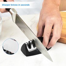 EZYUMM Knife Sharpener, 2-Stage Preset Coarse &amp; Fine Slots Knife Sharpening, Pro - £6.84 GBP