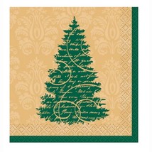 Elegant Christmas Paper Dessert Napkins 16 Count - £3.15 GBP