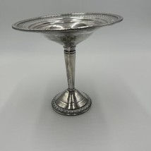 Candy Dish Footed Crown Weighted Sterling Pedestal Silver Antique - $85.50