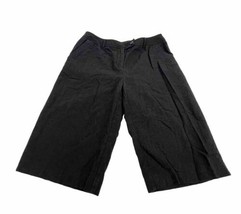 Alfani Petites Womens Bermuda Shorts Size 10P Black 100% Linen - £22.74 GBP