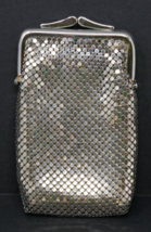 Whiting &amp; Davis Silver Tone Mesh Coin Purse Cigarette Bag - $29.99