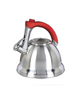 Mr. Coffee Collinsbroke 2.4 Quart Stainless Steel Tea Kettle with Red Ha... - $61.96 CAD