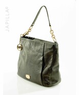 MICHAEL KORS BLACK PEBBLED LEATHER SHOULDER TOTE BAG! - $98.01
