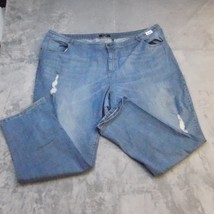 Simply Be Jeans Pants Womens 28 Blue Denim Casual Preppy Skinny Distressed - $22.75