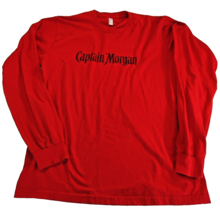 Red Captain Morgan Long Sleeve T-Shirt Made in The USA-L - £11.13 GBP