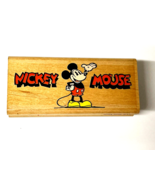 Mickey Mouse Disney Rubber Stamp Stampede 376E Used Wood Base - $229.77 MXN