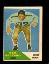 1960 FLEER #6 SAM SALERNO VG+ BRONCOS *X96490 - £3.12 GBP