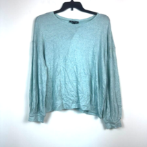 INC Women XL Teal Green Thin Round Neck Long Sleeve Sweater Retag BF13 - $19.59