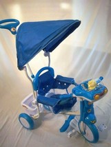 TRICYCLE STROLLER - Push Trike or Self Peddle BLUE  NEW - AGES 9mo-4+yrs - £94.01 GBP