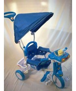 TRICYCLE STROLLER - Push Trike or Self Peddle BLUE  NEW - AGES 9mo-4+yrs - £93.57 GBP