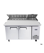 Atosa USA MPF8202GR 67&quot; Two Section Refrigerated Pizza Prep Table, Free ... - $4,383.00