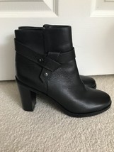 Via Spiga Women’s Farrah Black Leather Ankle Boot Size 9 - £46.71 GBP