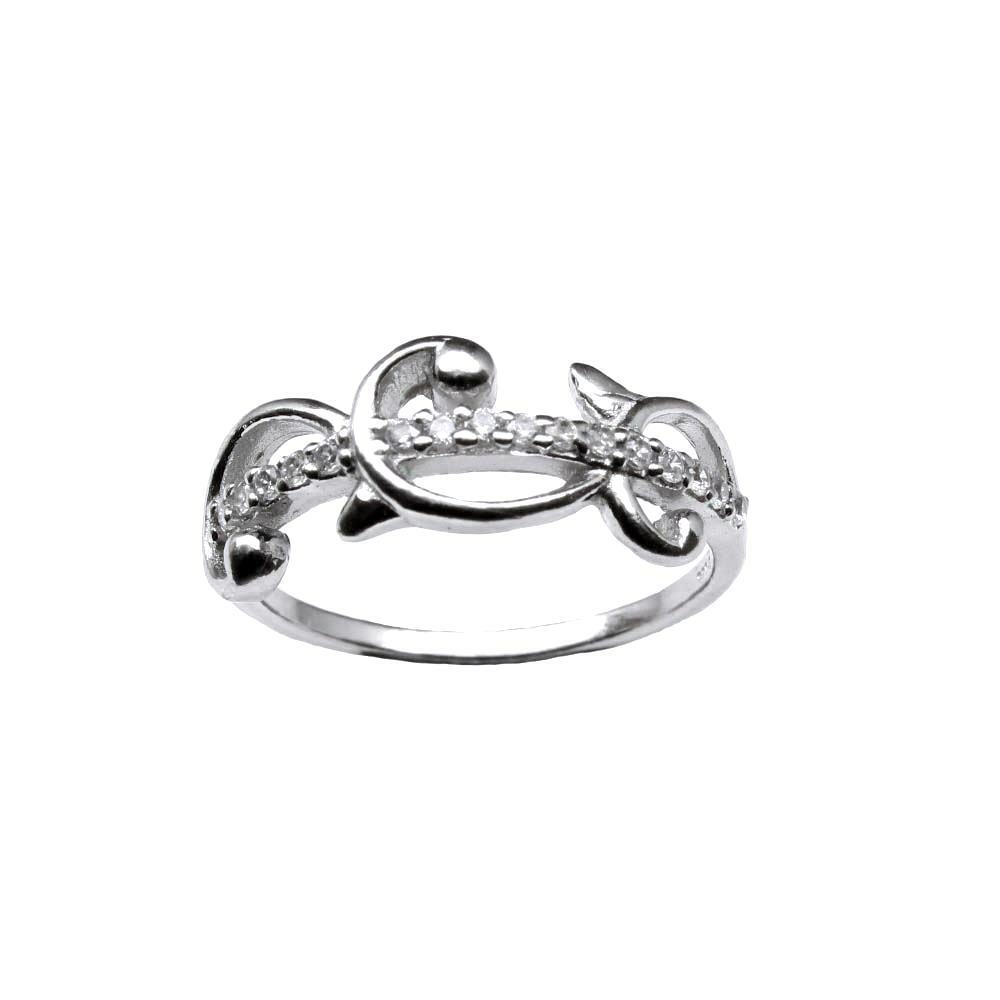 Echt Massiv 925 Sterlingsilber Cz Stil Damen Finger Ring - $17.37
