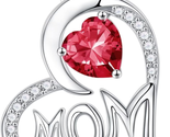 Mothers Day Gifts for Mom Necklace, S925 Sterling Silver Heart Pendant B... - $21.51