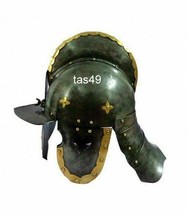 Medieval Knight hussar helmet armor antique helmet 18 gauge steel Halloween Gift - £164.41 GBP
