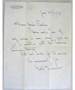 Original 1914 Walter Damrosch Signed Letter to Actress Constance Purdy RARE - $98.99