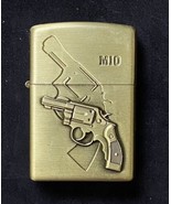 Military Vintage 2nd Amendment Heandgun Lighter Deep Quality Engraved - $1,422.79 MXN