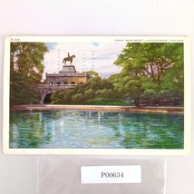 Grant Monument Lincoln Park Chicago Illinois 1930s Linen Postcard IL PC ... - $13.44 CAD