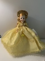 Vintage Madame Alexander Sleeping Beauty Tulle Net Gold Dress Hang Tag - £12.98 GBP