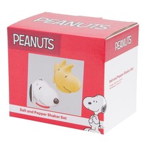 Peanuts Snoopy and Woodstock Sculpted Ceramic Salt and Pepper Shaker Set... - $24.18