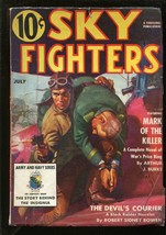 Sky Fighters 7/1939-AIR War PULP-THRILLS-ARMY-NAVY-INSIGNIA-BLACK RAIDER-vg - £84.05 GBP