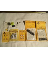 Vtg Dollhouse Lamp + Illinois Hobbycraft Screw Base Bulbs extension cord... - $27.87 CAD