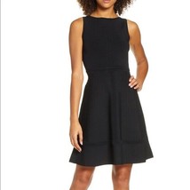 French Connection Tia Tobey Flare Dress, Black, Size 2 NWT - £50.63 GBP