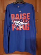 Chicago Cubs Majestic 2016 National League Champions Locker Room Long Sleeve XL - $14.84