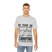 Adventure Time! Camping Print Men&#39;s All Over Print Graphic T-Shirt - £31.58 GBP+